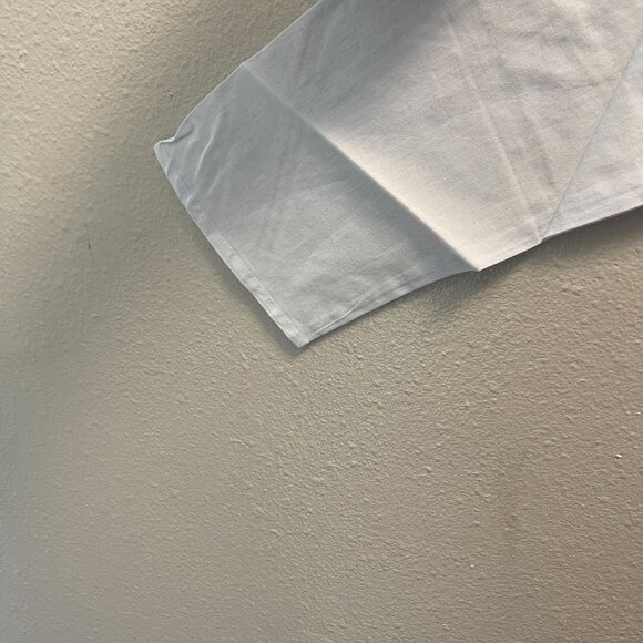 Modaposa Beach Tunic Top w/ Cowrie Shells | Light Blue Cotton Summer Cover Up - Picture 5 of 8